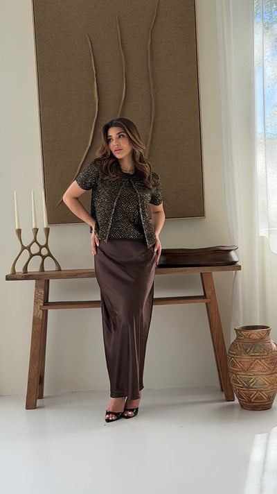 Metallic Knit Cardigan