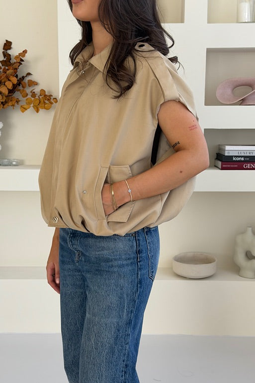 Gilet Beige